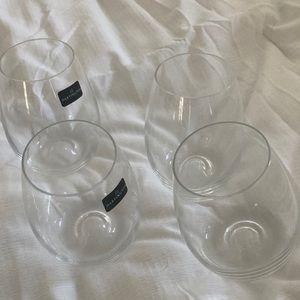Dartington stemless wine glasses